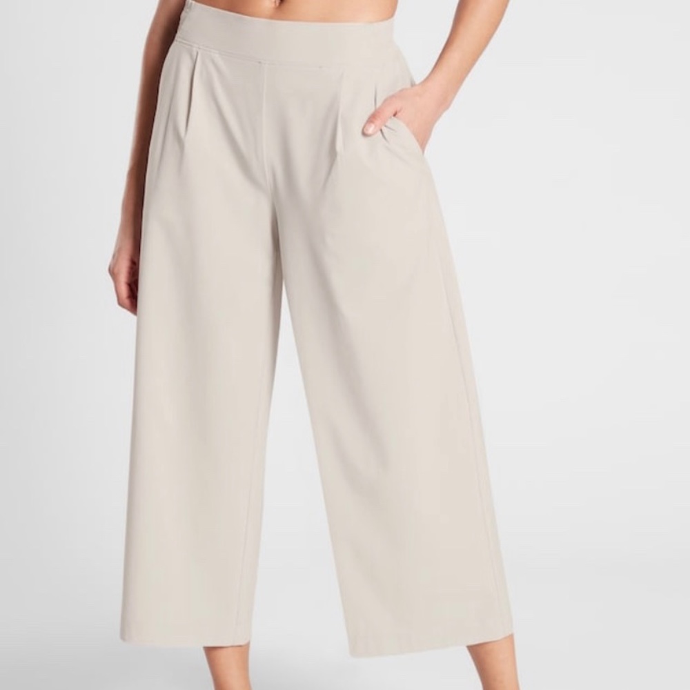 Athleta Brooklyn wide leg crop pants